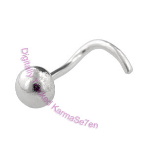 Ball (3mm) - Silver Nose Stud